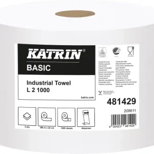 Garantierte Lieferung Katrin-Basic-Putzpapier 2-lagig - 1000 Blatt weiß